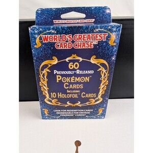2025 Pokemon World's Greatest Card Chase Sealed Box Repacked 60 Cards Holos